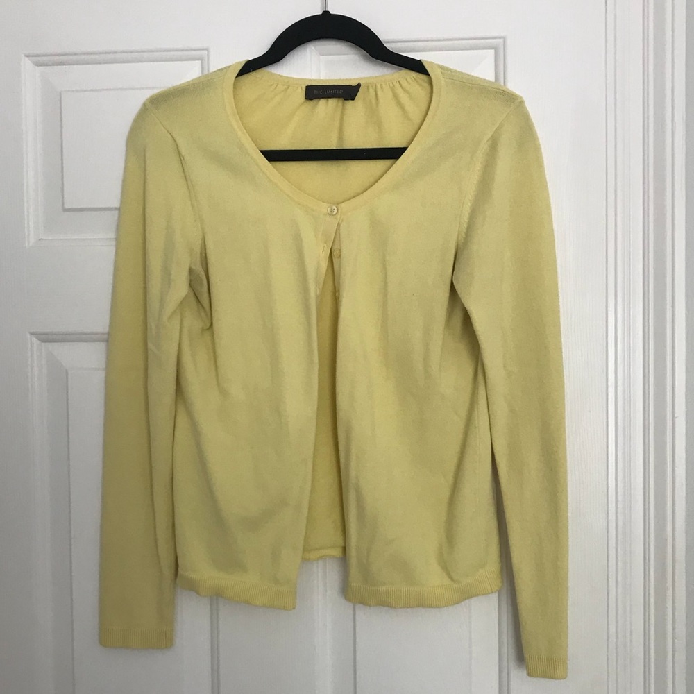 Size medium yellow cardigan from The Limited